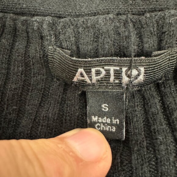 Apt 9 Womens Black Open Front Cardigan Sweater Size S - Picture 3 of 5